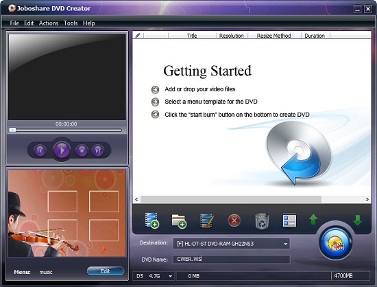 Joboshare DVD Creator 3.4.9 Build 0617