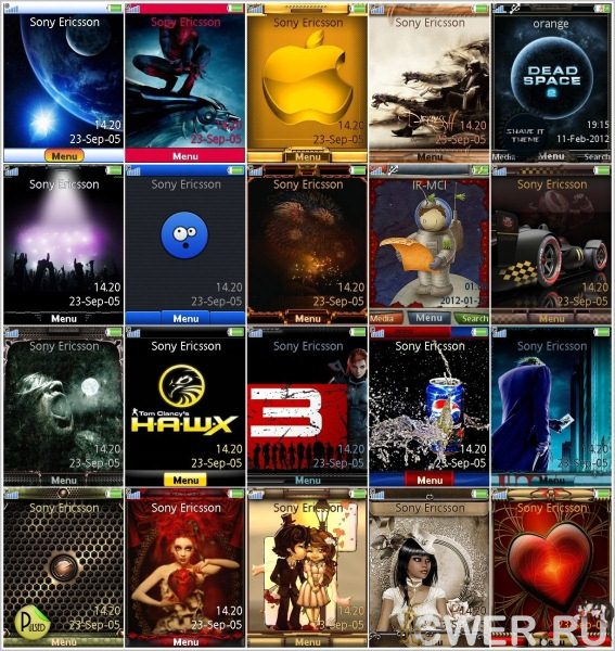 Темы для Sony Ericsson