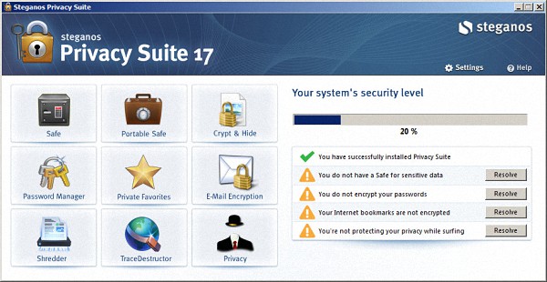 Steganos Privacy Suite 17