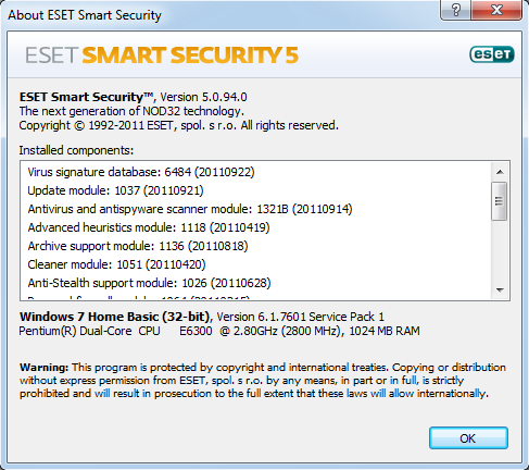 ESET NOD32 Smart Security