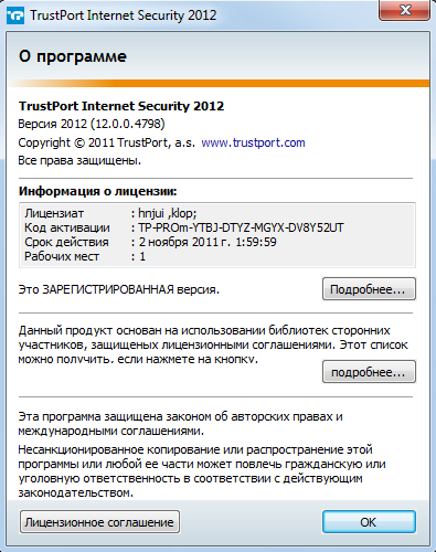 TrustPort Internet Security 2012