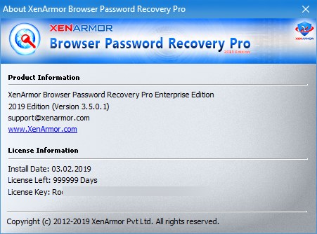 Browser Password Recovery Pro Enterprise Edition