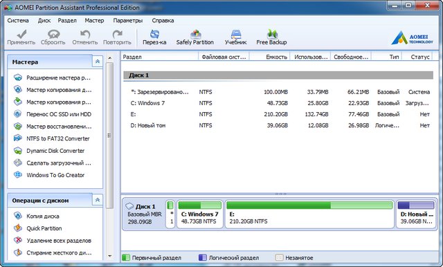 AOMEI Partition Assistant Professional Edition 6.1