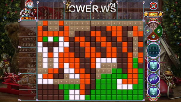 скриншот игры Rainbow Mosaics 10: Christmas Helper