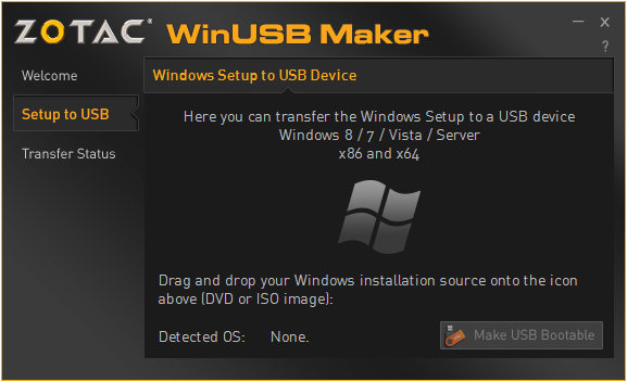 ZOTAC WinUSB Maker
