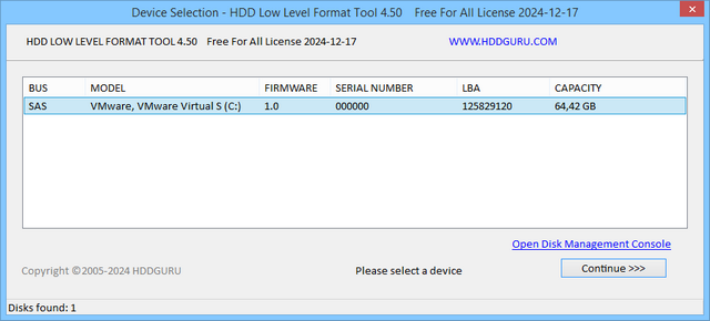 HDD Low Level Format Tool