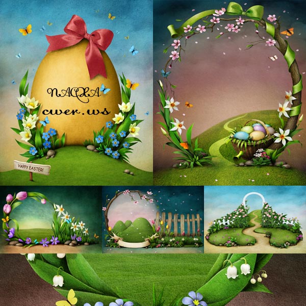 Праздничные иллюстрации ко дню Пасхи