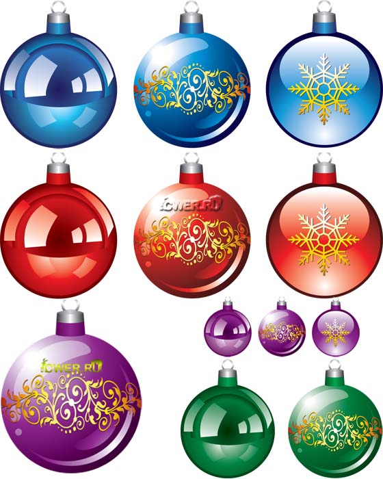Color Christmas Balls