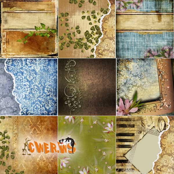 Набор винтажных фонов