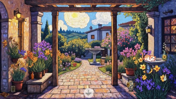 Meow Time Machine 3: Van Gogh