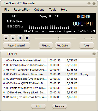 FairStars MP3 Recorder 2