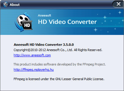 Aneesoft HD Video Converter 3.5.0.0