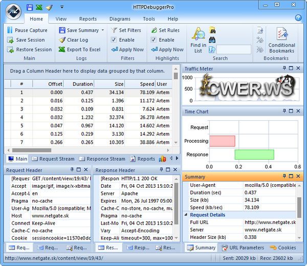 HTTP Debugger Pro 5