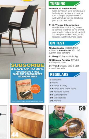 The Woodworker & Woodturner №11 (November 2015)с1